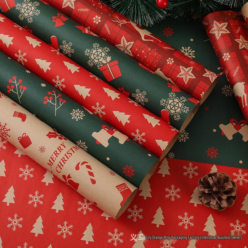 Thick Christmas Wrapping & Gift Kraft Paper for Apples & Bouquets