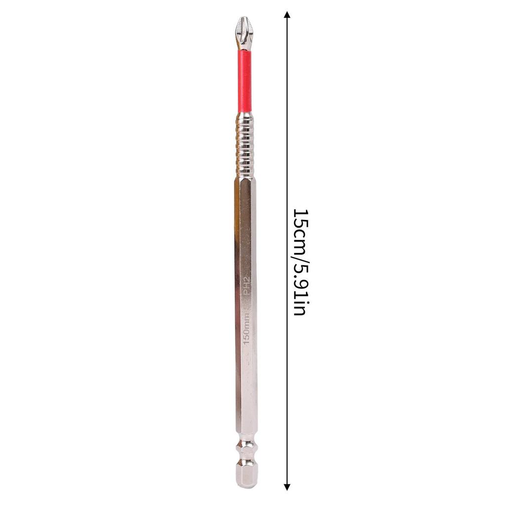 Strong Magnetic Impact Bit Anti-Slip Long Screwdriver Drill Hex Shank Cross Impact Driver Bit Electric Phillips Screwdriver Tips