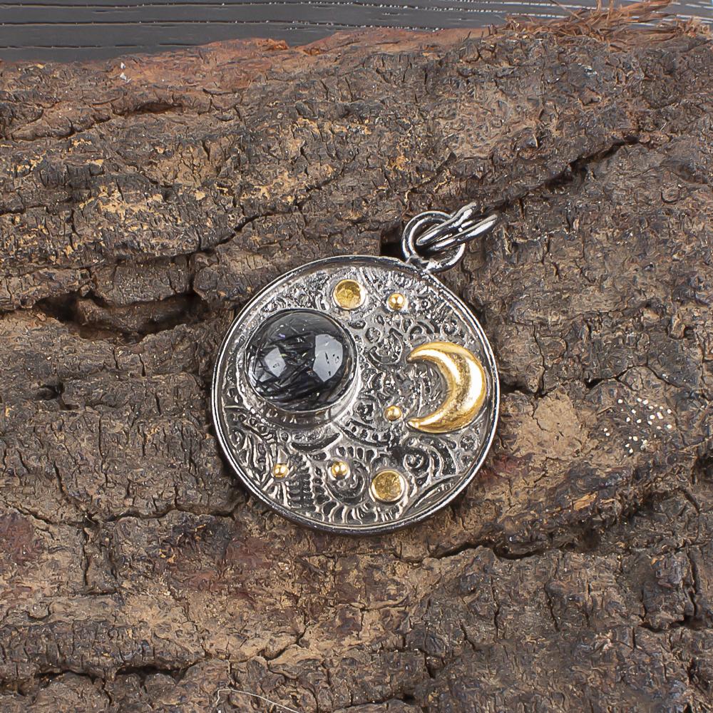 Black Rutile Gemstone Jewelry, 925 Solid Sterling Silver Earrings, Beautiful Silver Earrings, Handmade Bohemian Jewelry For Wedding Gift