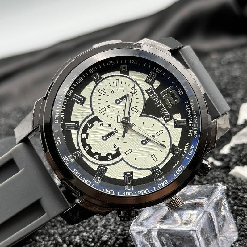 JYL Men's Watch Trendy Student Casual Sports Silicone Strap