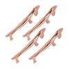 4 PCS Chopstick Rest Zinc Alloy Plating Reusable  Dinner Spoon Stand for Holding Spoon Fork