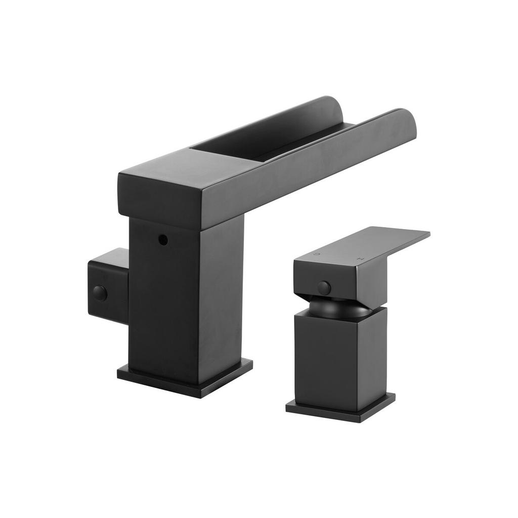 Roman Tub Faucet, 3 Hole Waterfall Bathtub Faucet, Widespread Roman Tub Faucets with Shower Head & 1 Handle, Romans Bathtub Faucets for Pet Washing,