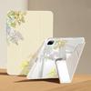 Small Fresh Flowers Are Suitable for iPadPro 11-inch Y Folded Edge Sticker, Flat Protective Case, Anti-drop Soft Case with Pen Slot