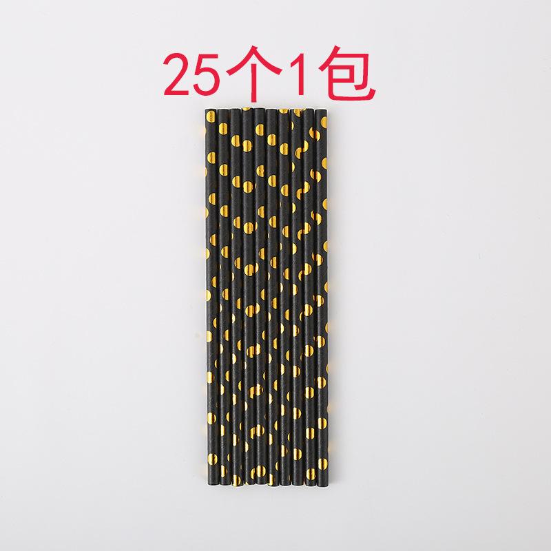 

Gold Foil Polka Dot Birthday Party Themed Disposable Paper Plate And Cup Cutlery Set One Size