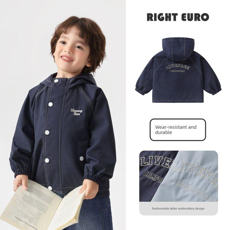 Right European Style Boys' Jacket Spring and Autumn 2026 New Model Top for Toddlers Children's Clothing Boys' Windproof Clothing