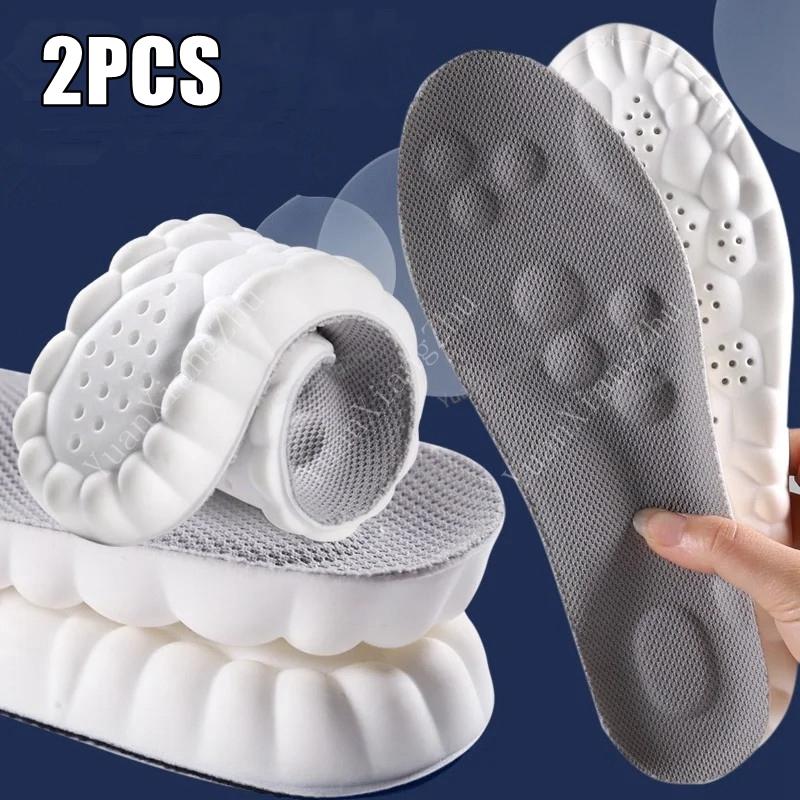 2/4/6Pcs Sport Shoes Insoles Soft Plantar Fasciitis Insole for Feet Arch Support Orthopedic Foot Pads Shock Absorption Shoe Sole