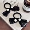 New Lace Hair Bow, High-end Imitation Pearl Headband, Noble Butterfly Knot Hair String, Hair Accessory