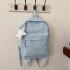 Star-printed nylon backpack, lightweight casual backpack, large-capacity student schoolbag, universal travel backpack