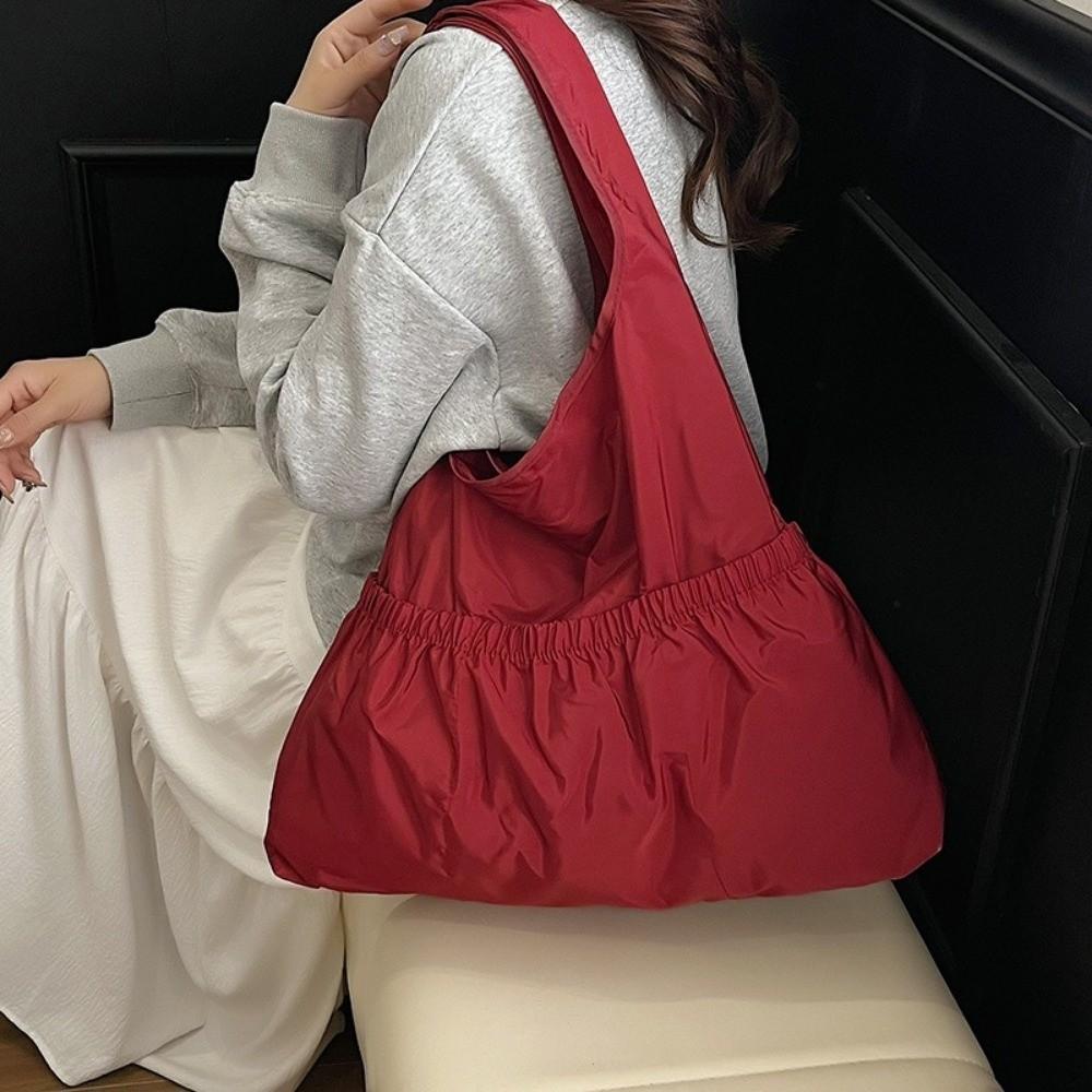 Lightweight Foldable Shopping Bag Large Capacity Eco-friendly Tote Bag Women Shoulder Bags Travel