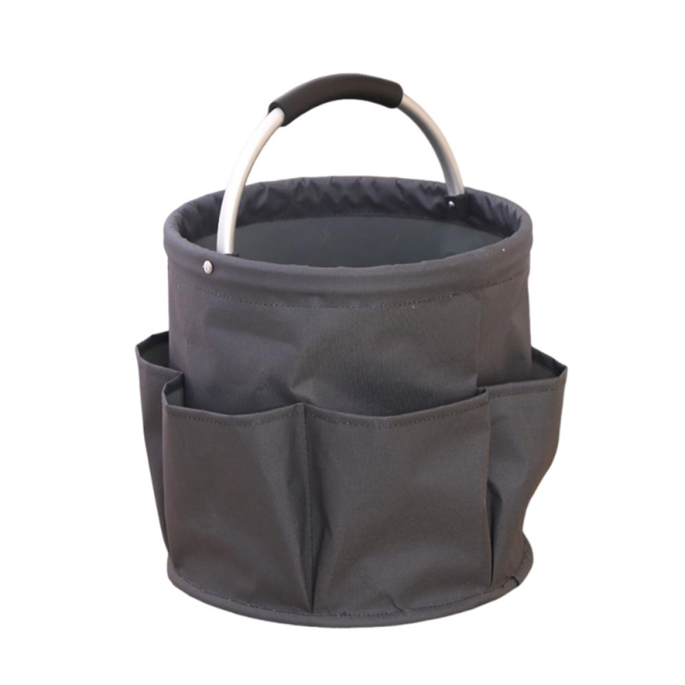 Multi-Pocket Foldable Storage Bag Large Capacity Bathroom Toiletry Organizer Bathroom Storage Grey handle