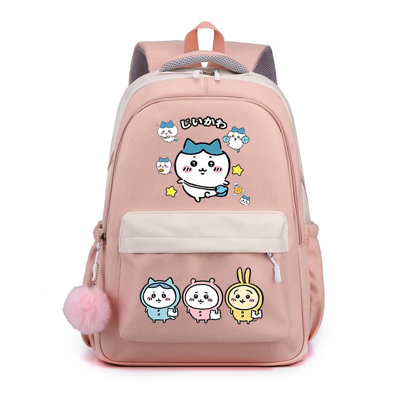 Jiyika wow cute expression bag schoolbag junior high school student backpack men and women lightweight new backpack