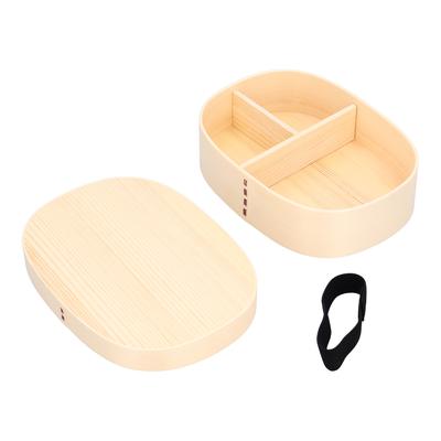 1200ml Yemek Kabı Ahşap Bento Beslenme Kutusu Çocuklar için Beslenme Kapları Ofis Kamp Piknik Seyahat