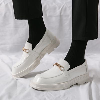Mode Herren Dicksohlige Slipper Formeller Kleiderschuh Masculino Leder Echt Elegant Anzugschuhe Herren Casual Büro Loafer