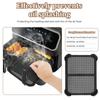 2Pcs Air Fryer Splatter Guard Heat Resistant Airfryer Splash Pad for Ninja Foodi Max Double Zone AF400EU AF451EU AF400DE AF451DE