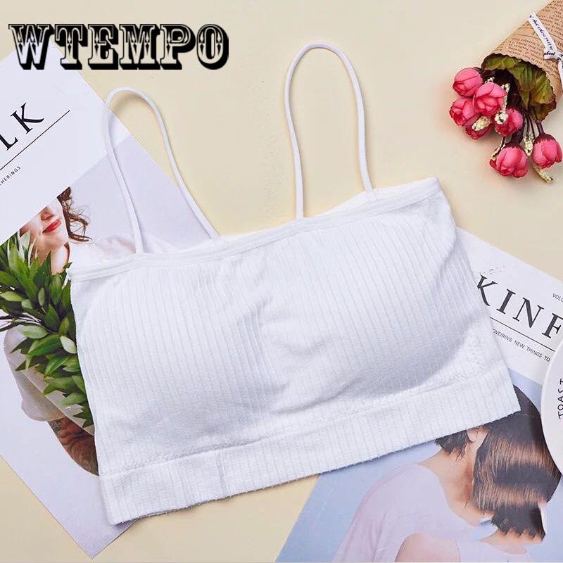 Crop Tops Women Fashion Strap Wrapped Chest Tank Crop Tops Sexy Sports Bra