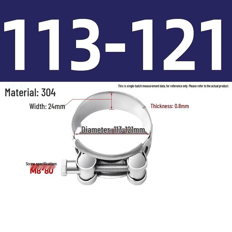 Lijiuho 304 Stainless Steel Heavy-Duty Clamp