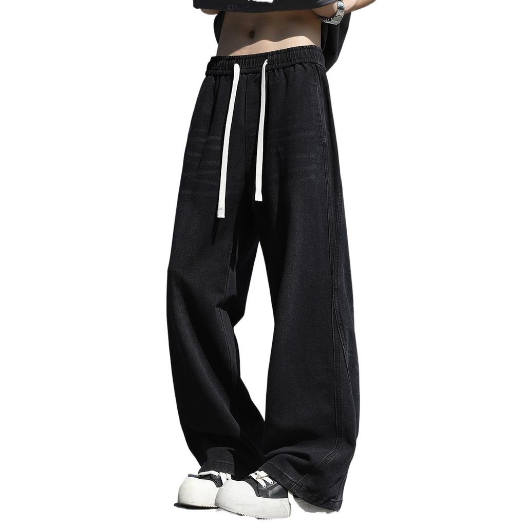 Spring New Jeans Spliced Big Pocket Jeans