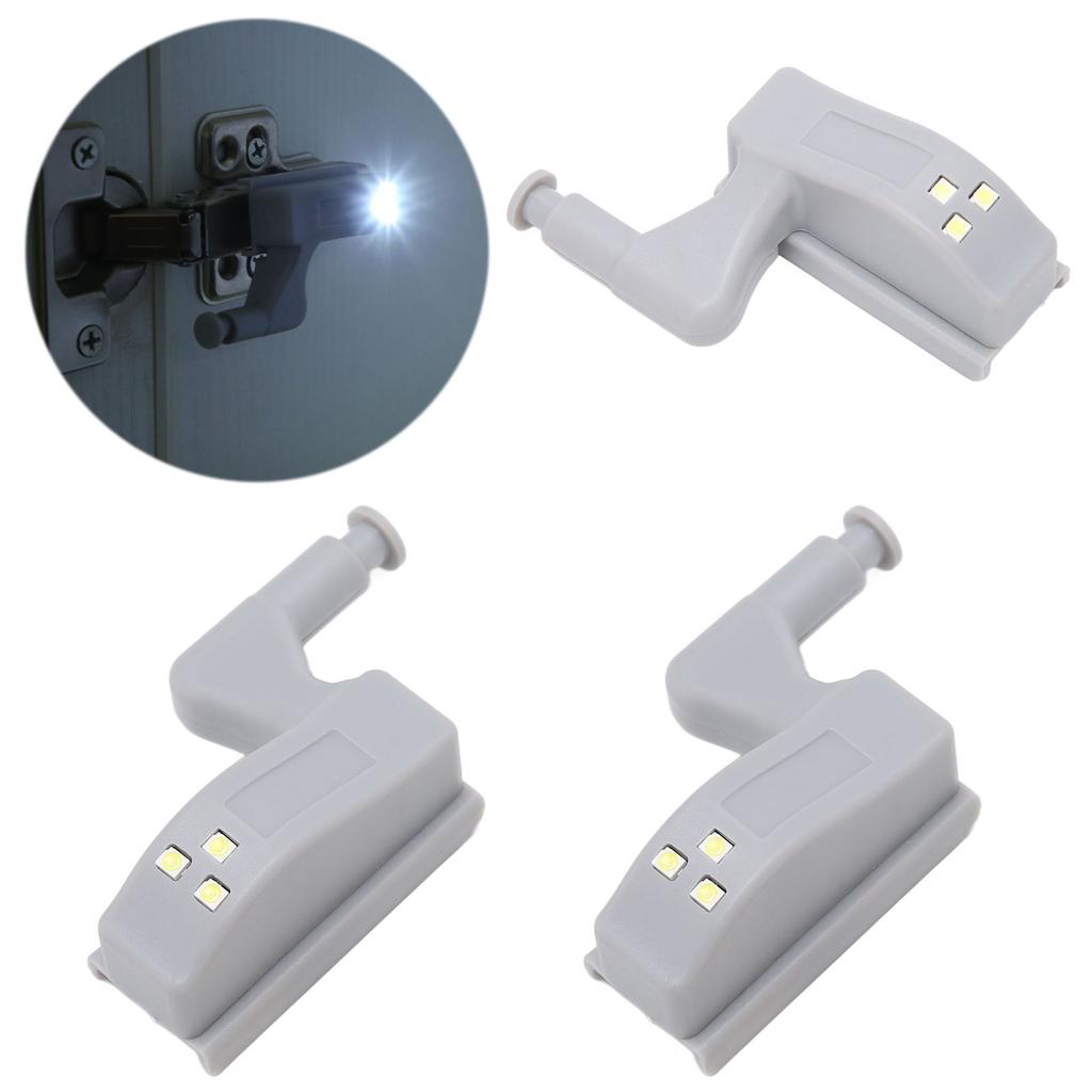 10 Sets Hinge LED Light High Brightness ABS Cabinet Hinge Light with 3 LED Lamp Beads Hinge Lights