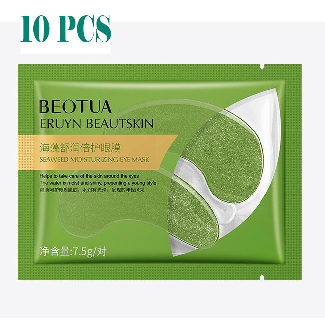 

Маска для глаз с золотыми морскими водорослями увлажняет, питает и осветляет тонкие линии и темные круги 10pcs зелёный