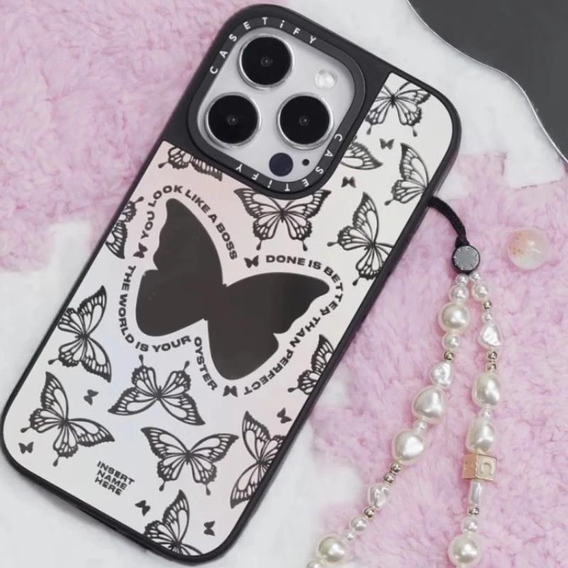 CASETiFY Iridescent Butterfly Mirror MagSafe iPhone Case