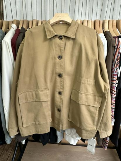 

Повседневная осенняя верхняя одежда больших размеров в корейском стиле - Свободный крой One Size хаки