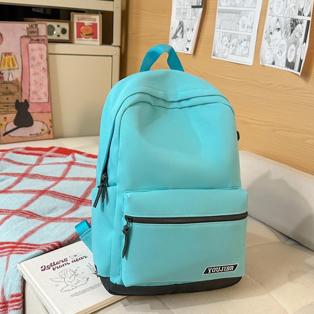 Schoolbag Simple College Student Schoolbag 1011 New Large-capacity Leisure Travel Backpack Printable Logo Backpack
