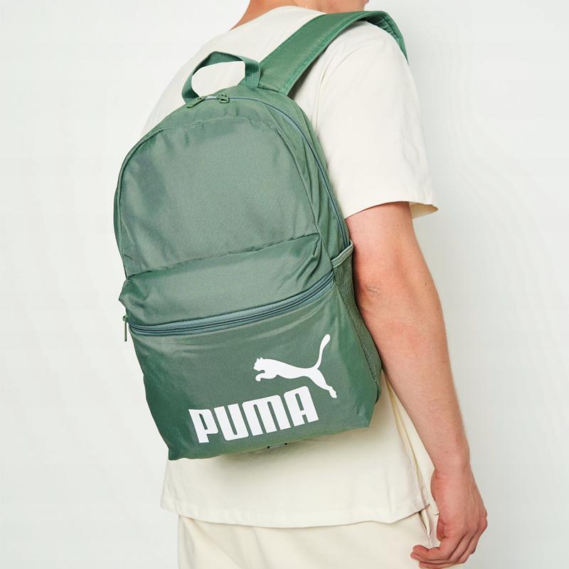 New PUMA Fabric Backpack Regular Unisex Light Green Gray 079943-05