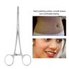 Body Piercing Pliers Tool Ear Lip Navel Nose Tongue Septum Sponge Forceps Clamp
