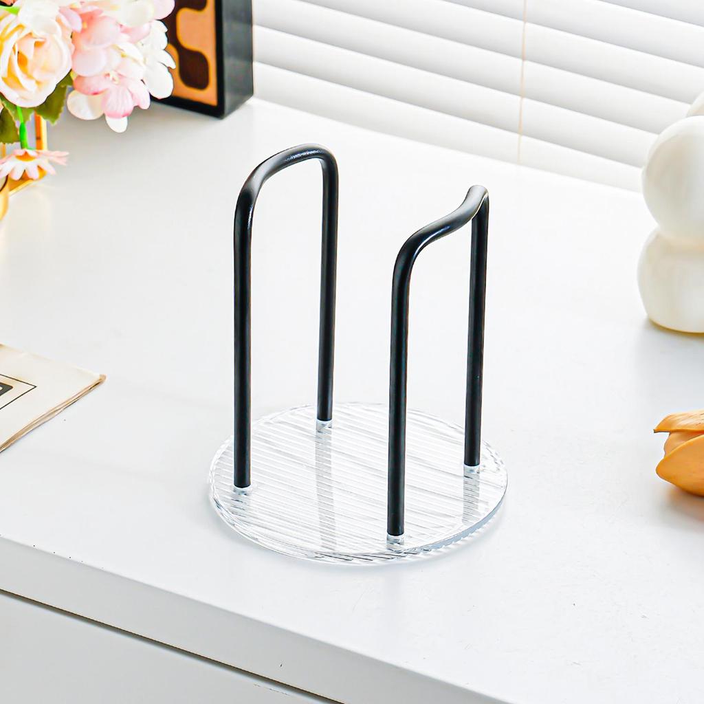Acrylic Desktop Cup & Straw Holder - Coffee & Tea Storage Shelf