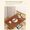 Compact Movable Coffee Table and Storage Rack with Trolley Wheels - Perfect as a Sofa Side Table, Bedside Cabinet, or Living Room Snack Stand.