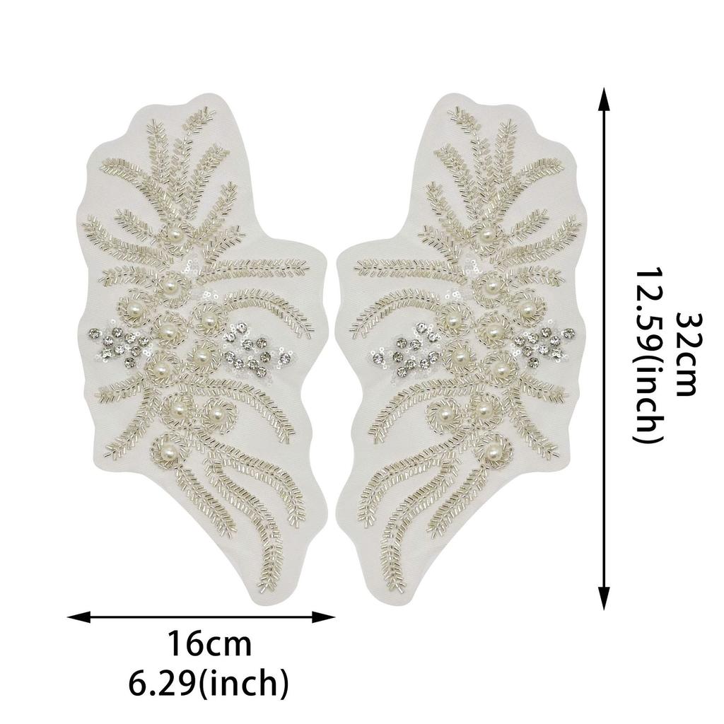 Nät, Nagelpärlor, Paljetter, Broderidekorationer, Blomsterlappar, Kläder, Klänningar, Bröllopsklänningar, Väskor, Accessoarer, Tyglappar
