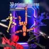 3D Printed Magnetic Gravity Doll: 13 Multi-Joint Movable Anti-Gravity Model Building Toy