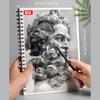 16k/A4/8k Sketchbook,Double Coil,Kraft Paper Cover Croquis Book,40 Sheets/Book,Thickened Base Plate,Art Drawing Book Supplies
