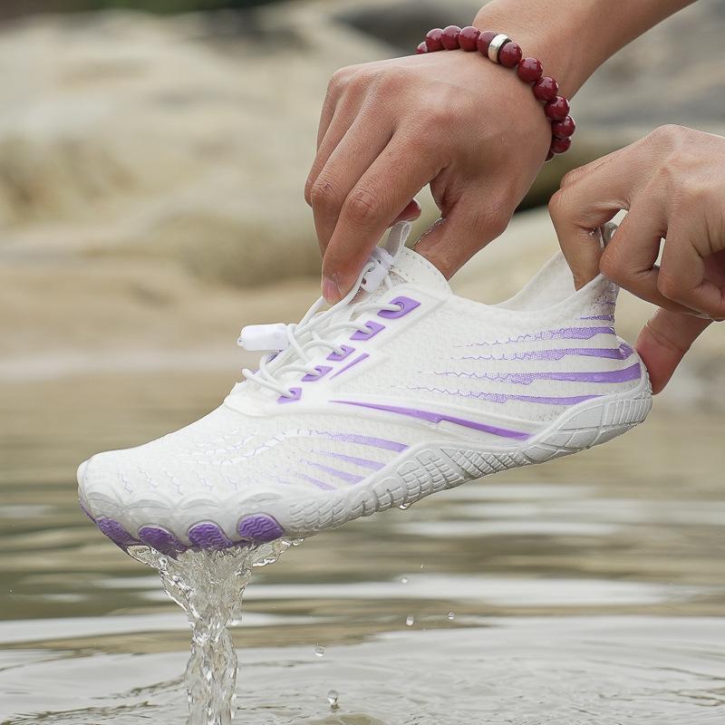 

2025 уличные пляжные ботинки для ходьбы по ручьям с пятью пальцами для мужчин, быстросохнущие плавательные серф-ботинки, амфибийные ботинки для помещений 46