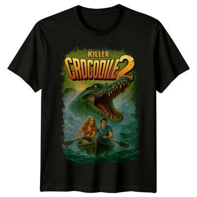 Killer Crocodile 2 (1990) T-Shirt im Retro-80er-Jahre-Stil, inspiriert von Filmplakaten