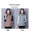 Women's Lightweight Warm Down Cotton Gilet - Autumn/Winter 2025 Style, Plus Size, Loose Fit for Middle-aged Mothers
