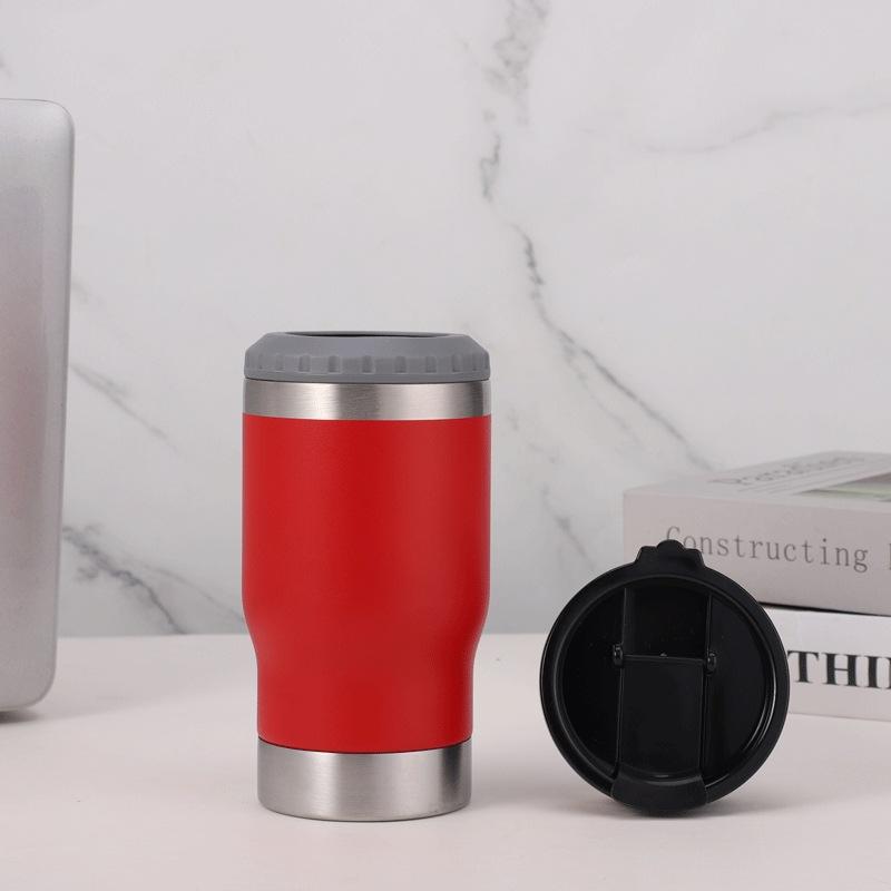 Stainless Steel Mug 14oz Beer Mug with Bottle Opener Double-layer Vacuum Cooler Portable Car Mug