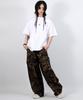 Deumakeu M Real Street Color Stitch Wide Cargo Track Pants Camouflage