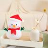 Fluffy Christmas Snowman Pendant Anime Xmas Ornament Creative Snowman Plush Toy  New Year
