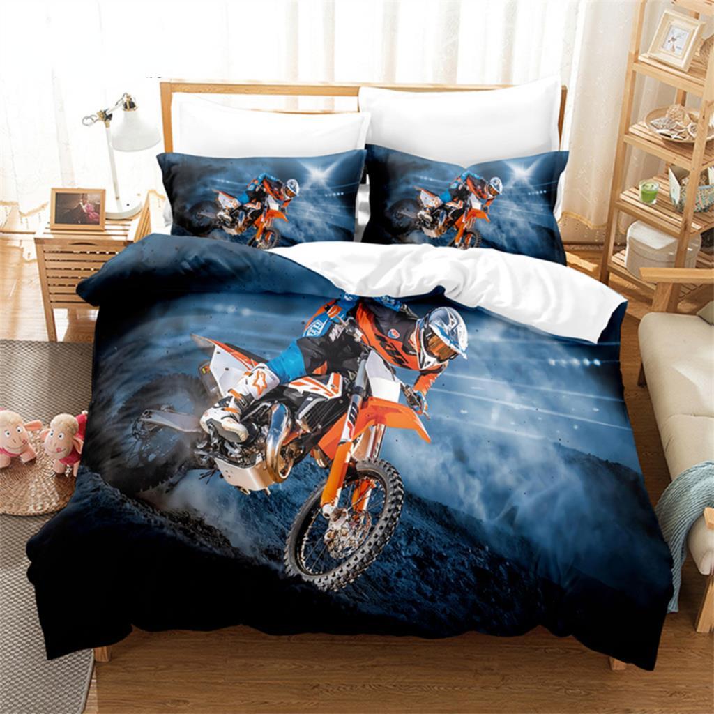 3pcs Duvet Cover Set, Car, Racing Car Bedding Set, Soft Comfortable Breathable Duvet Cover, For Bedroom Guest Room Decor