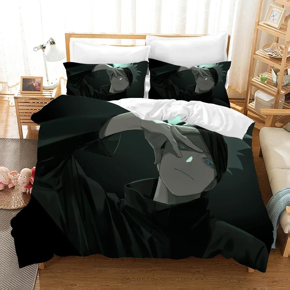 Jujutsu Kaisen Bettwäsche-Set Japan Berühmter Anime Bettbezug-Sets Steppdecke Bettwäsche Twin Queen King Einzelgröße Dropshipping