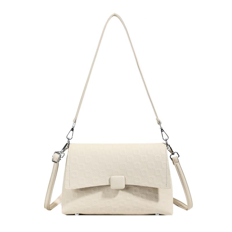 

Bag Women s Fashion Underarm Bag New Small Square Bag Shoulder Bag Commuter Messenger Bag білий