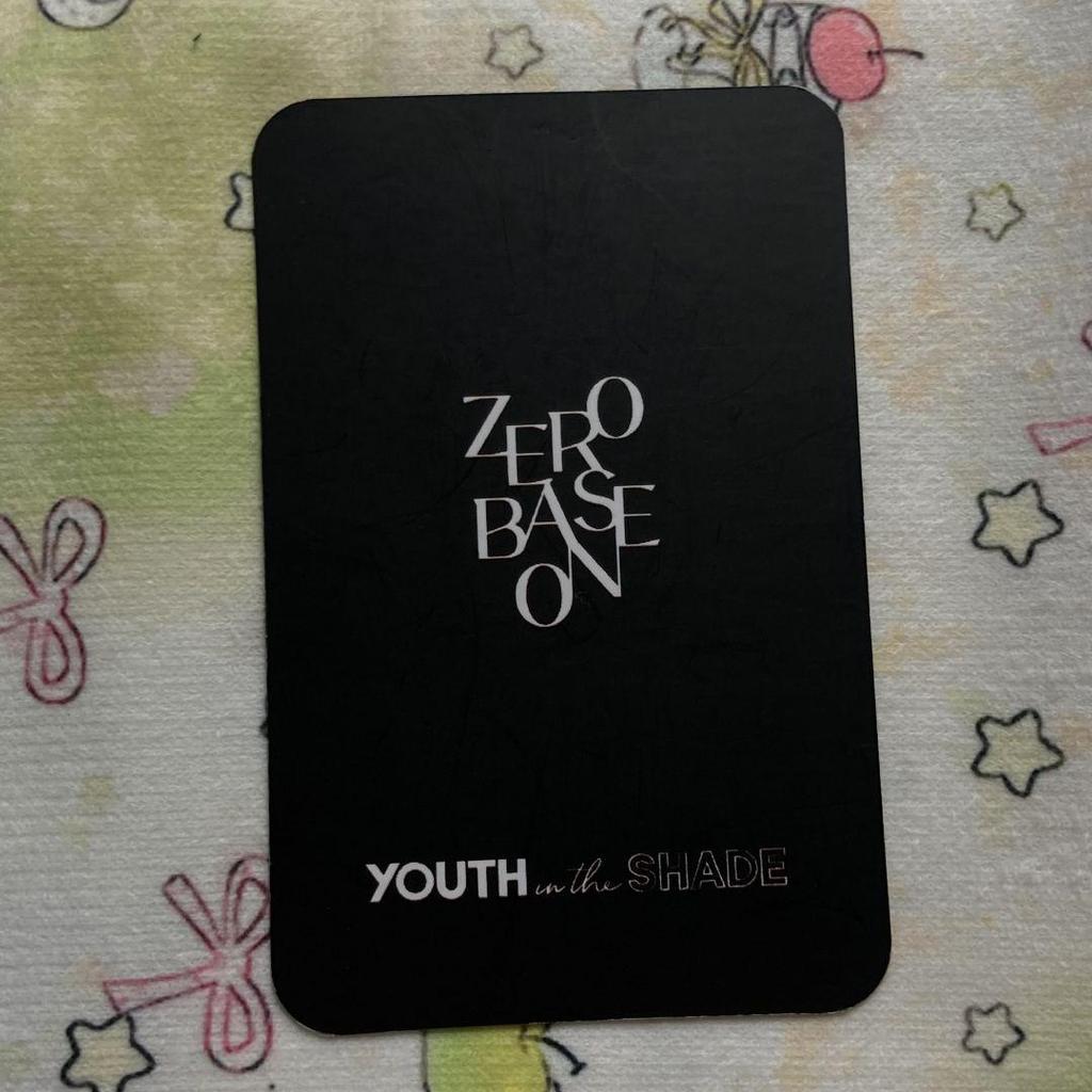 [USED] zb1 2nd week Song Hanbin Sanok Zebewan pre-recorded trading card