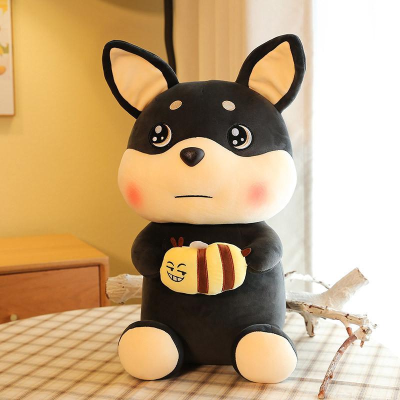 

Adorable Cartoon Honeybee Dog Plush Toy Soft And Cuddly Stuffed Animal Pillow For Kids 35cm
