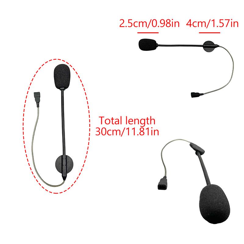 1PC For Cardo Freecom/Spirit Motorcycle Helmet Bluetooth Intercom Soft Wire Microphone Hard Wire Microphone And 3.5mm Speaker