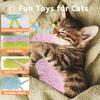 Interactive Cat Kicker Toy with Colorful Antennae - Soft & Durable Plush Pillow for Indoor Cats, Self-Play Companion Toy for Boredom Relief