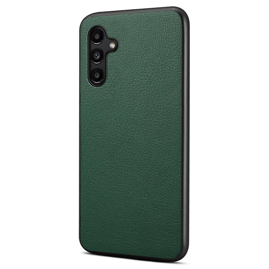 For Samsung Galaxy A15 4G/5G Case Hybrid Leather Coated PC+TPU Shookproof Protection Cover