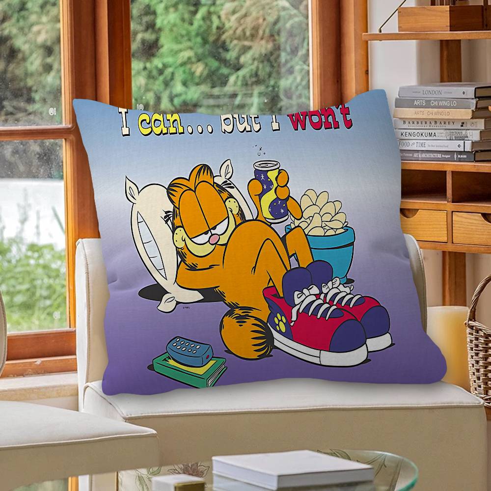 Cute Anime G-Garfields Cat Cushion Cover Decorative Pillow Sofa Home Decor case pillow cases