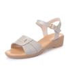 New Summer Women Sandals Flat Shoes Woman Light Comfort Genuine Leather Casual Hook Loop Sandalias Women's Footwear Size 35-43