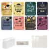 8pcs 2025 Gender-neutral Designs Graduation Wallet Classic Gold Black Paper Gift Card Holder Graduation Keepsake Party Supplies